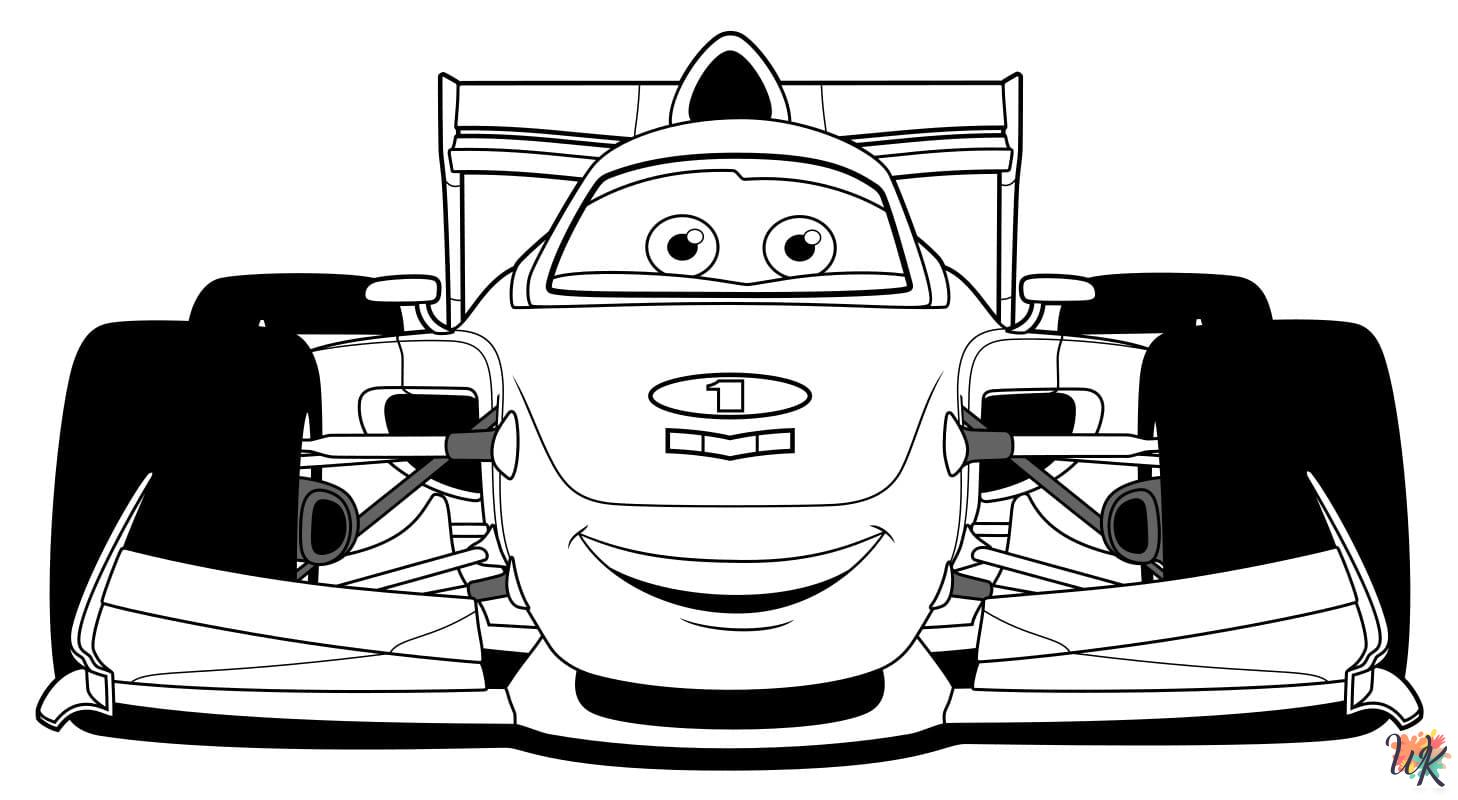 kawaii cute Cars Movie coloring pages