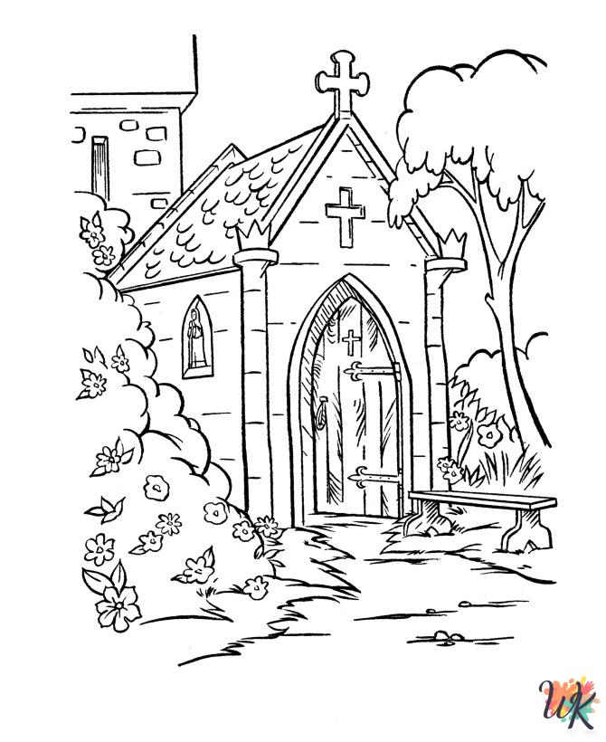coloring pages Church