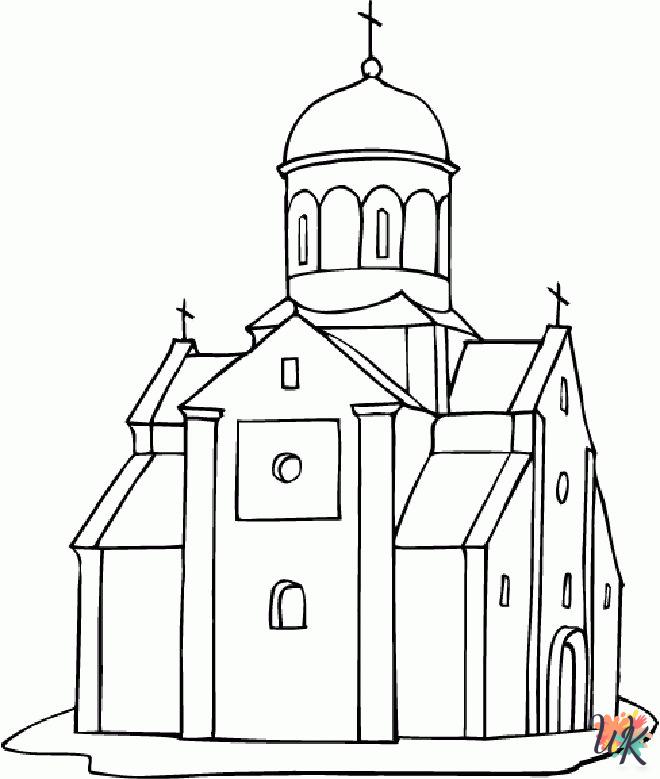 Church coloring pages for preschoolers