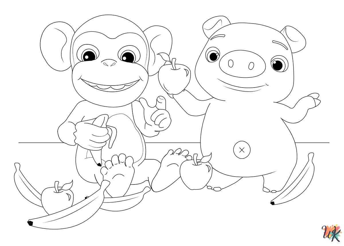 printable Cocomelon coloring pages