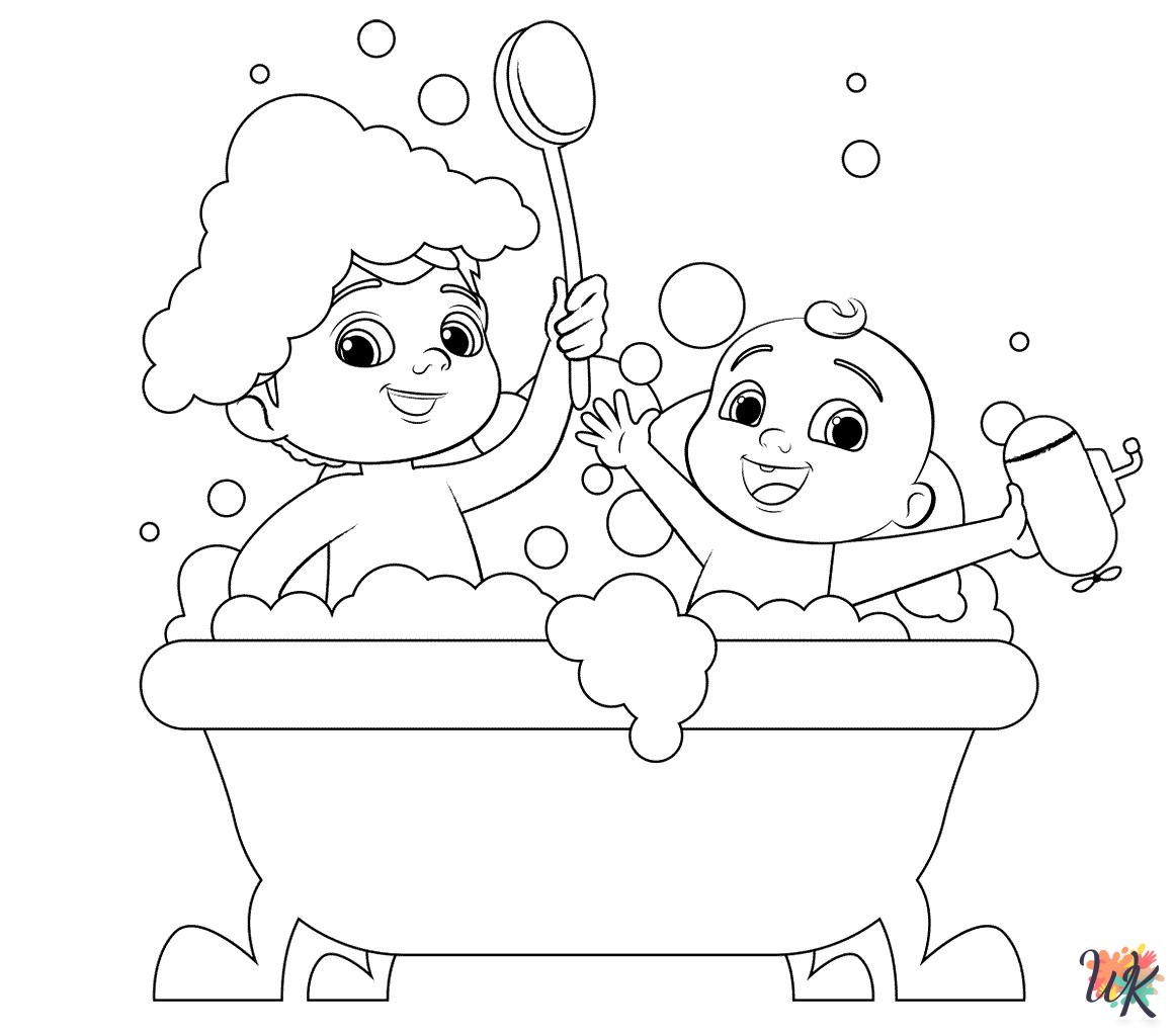 Cocomelon coloring pages easy