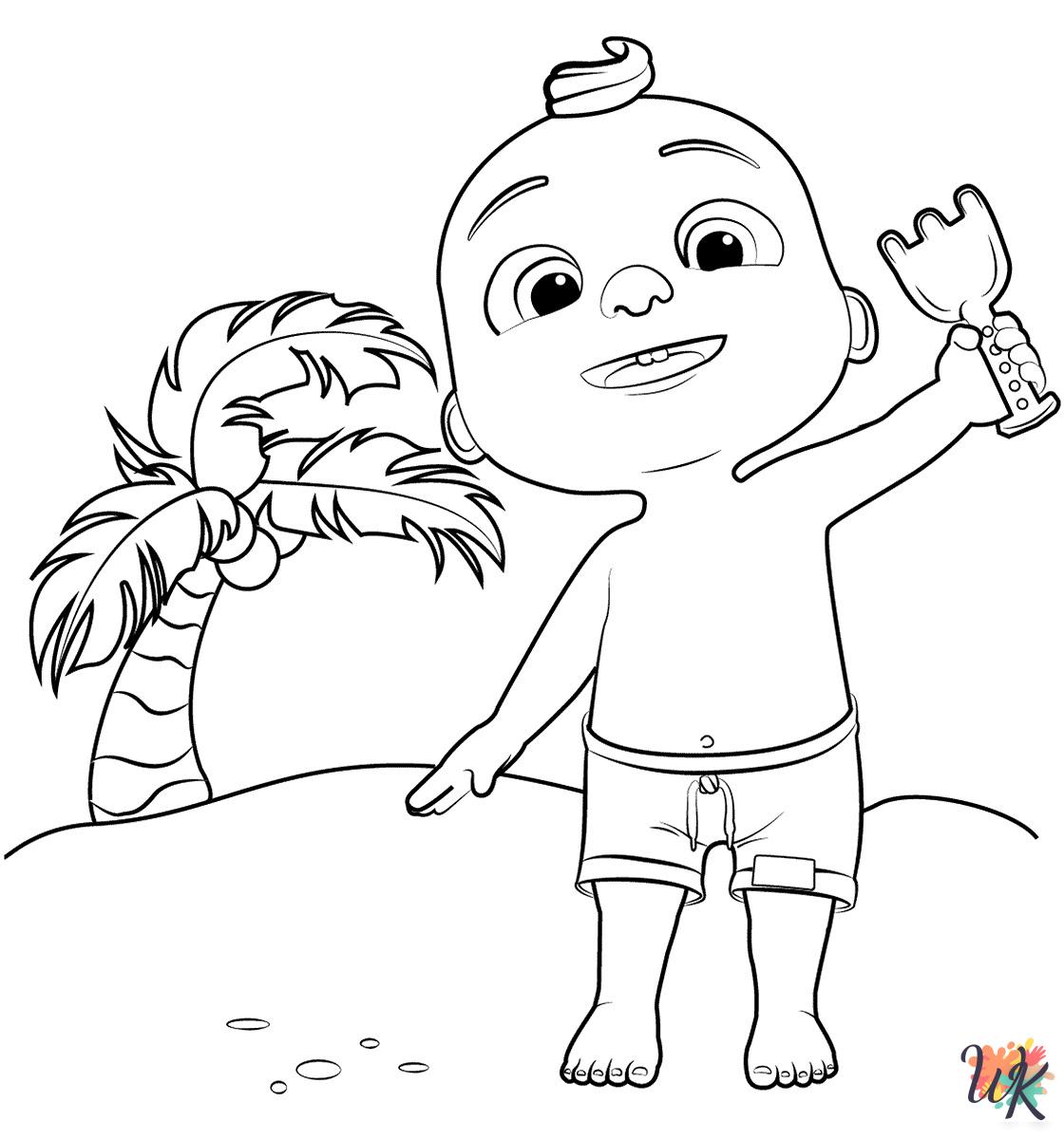merry Cocomelon coloring pages