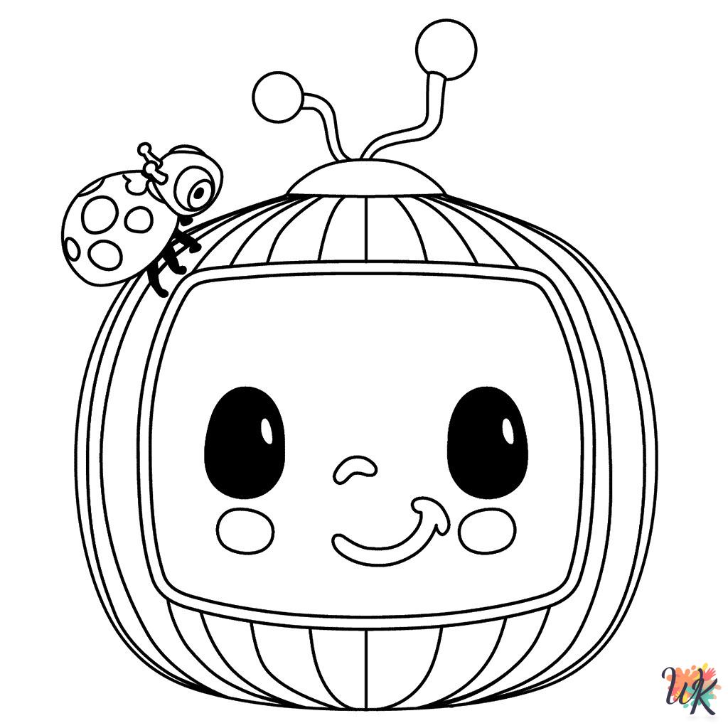 free Cocomelon coloring pages printable