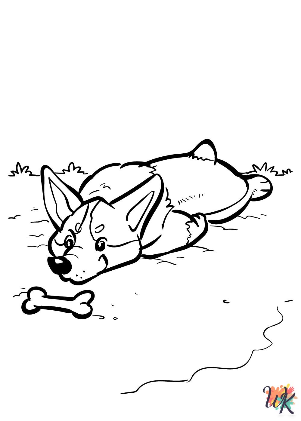 coloring pages for Corgi