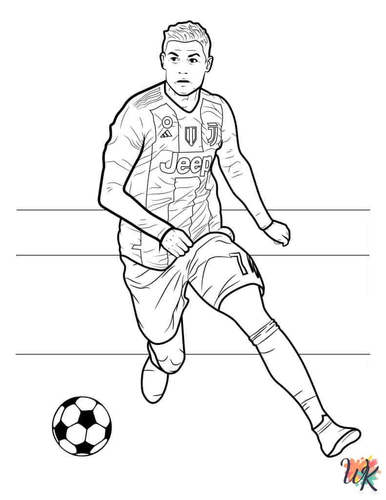 free Cristiano Ronaldo coloring pages for kids