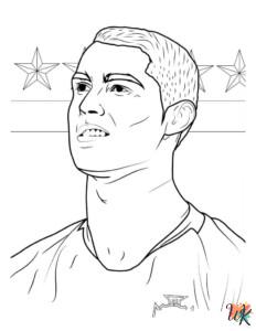 18 Cristiano Ronaldo Coloring Pages For Kids -ColoringPagesWK