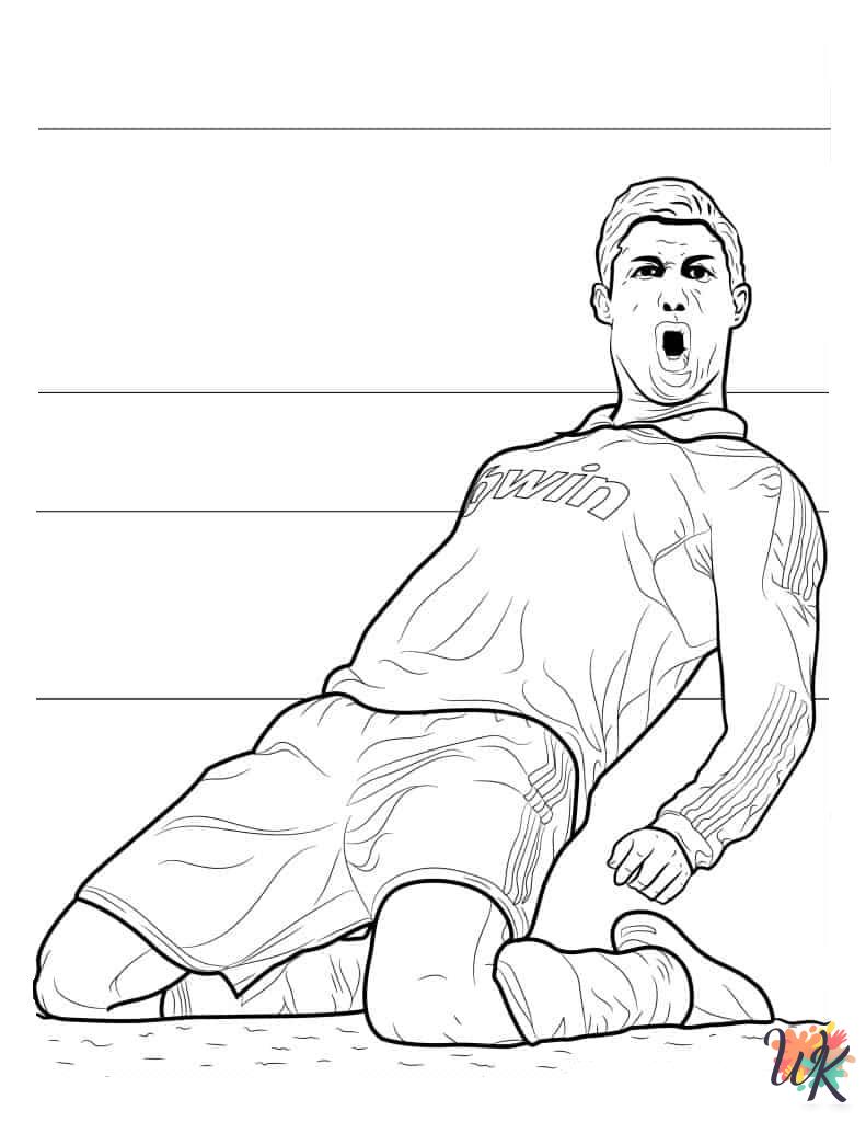 free Cristiano Ronaldo printable coloring pages
