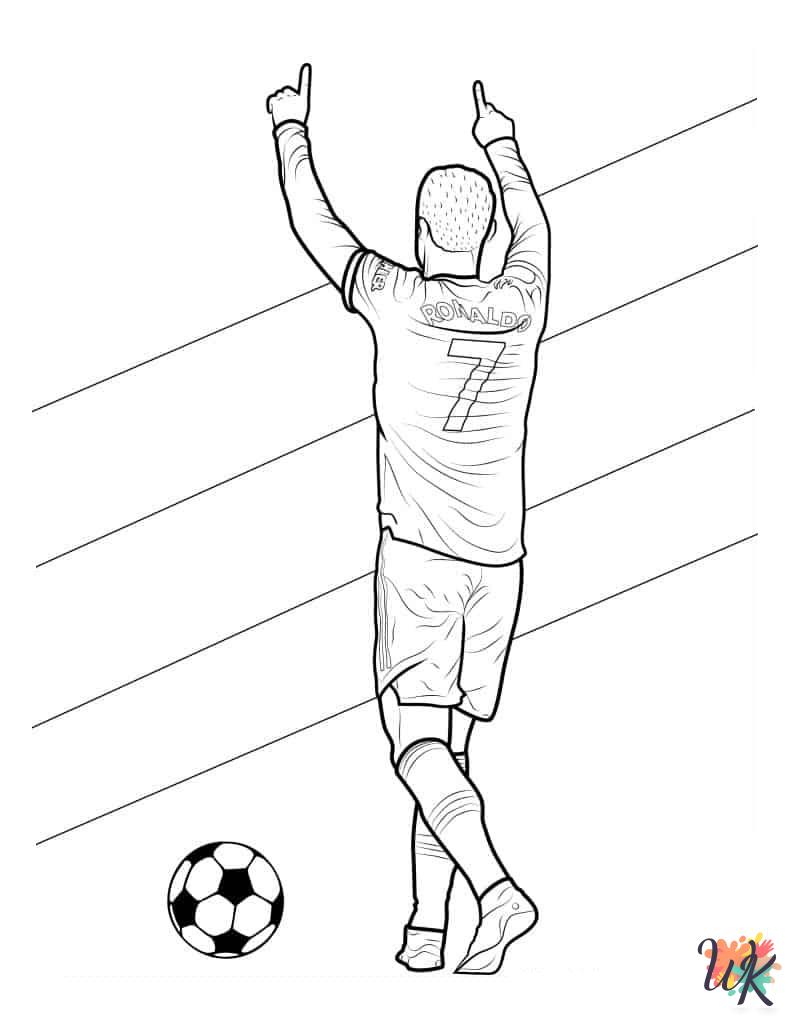 Cristiano Ronaldo coloring pages for adults