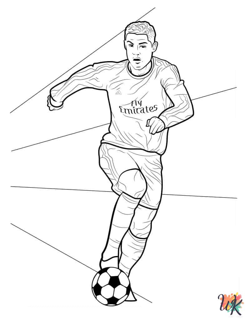 Cristiano Ronaldo coloring pages for preschoolers