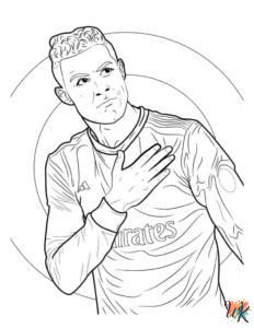 18 Cristiano Ronaldo Coloring Pages For Kids -ColoringPagesWK