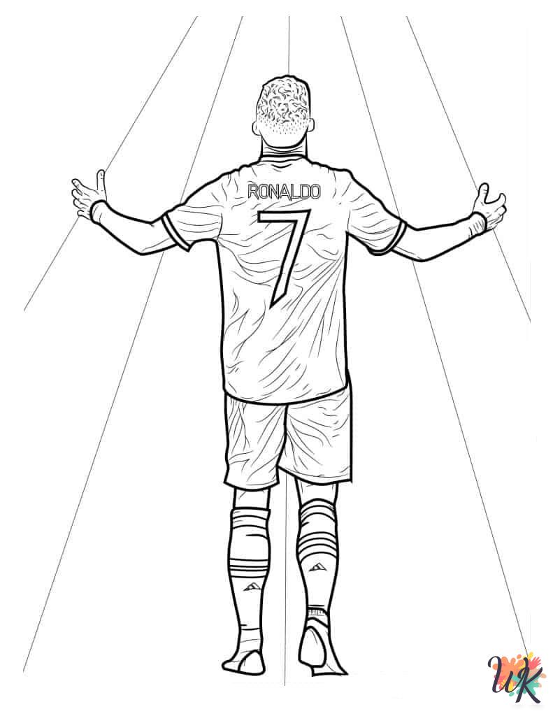 free printable coloring pages Cristiano Ronaldo