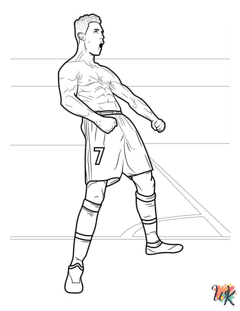 free coloring pages Cristiano Ronaldo