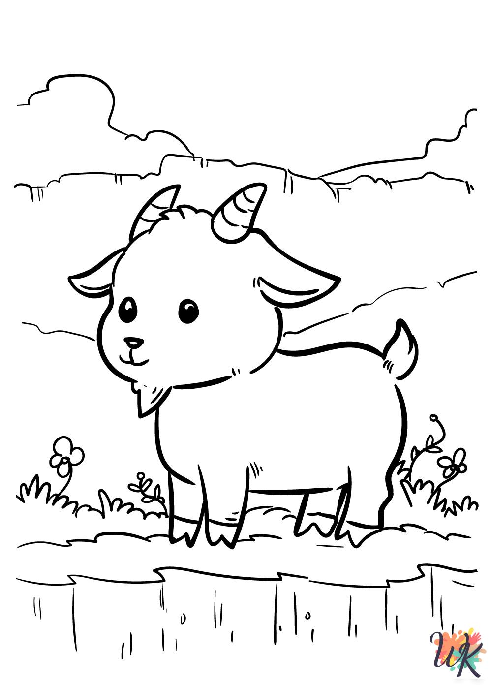 printable Cute Animals coloring pages for adults