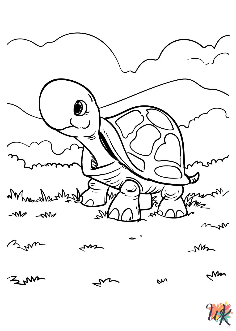 Cute Animals coloring pages easy