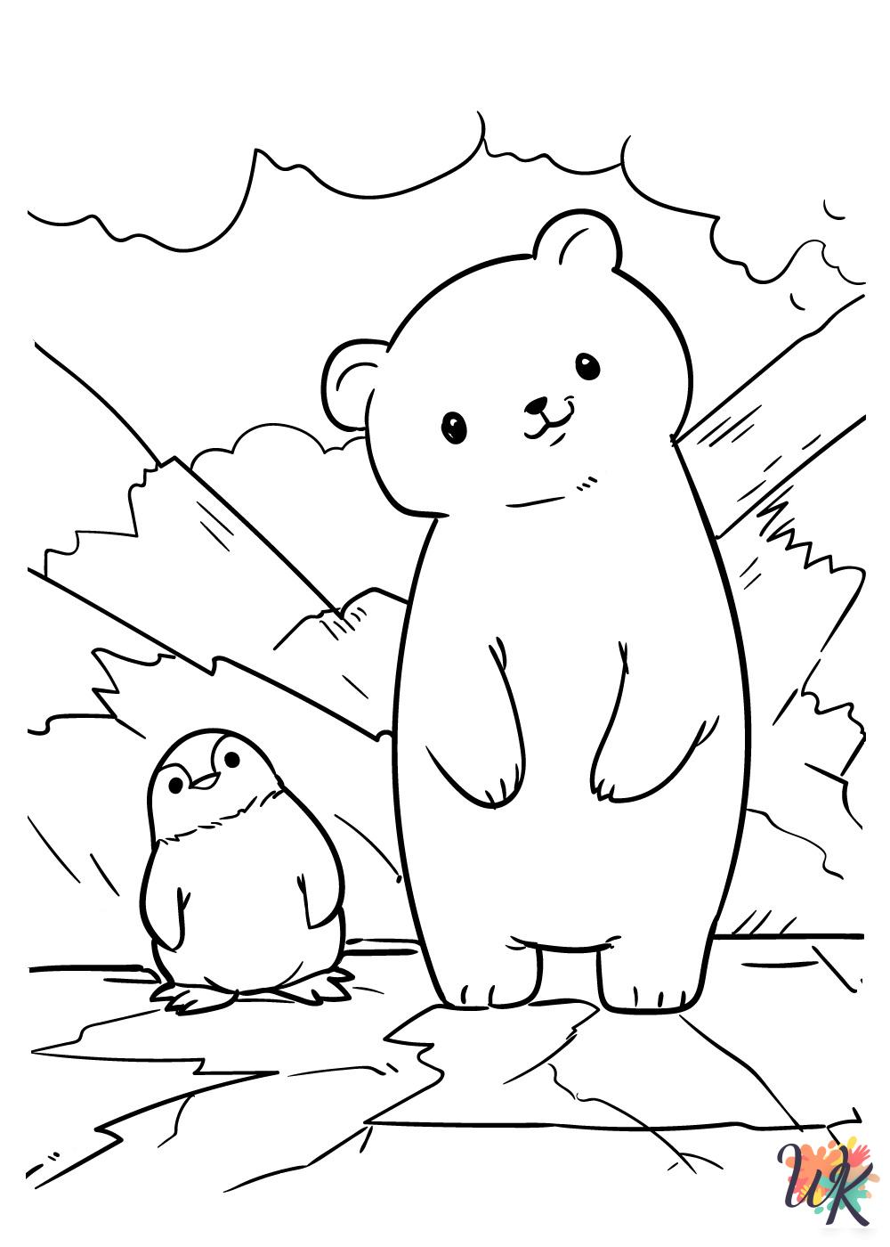 Cute Animals themed coloring pages