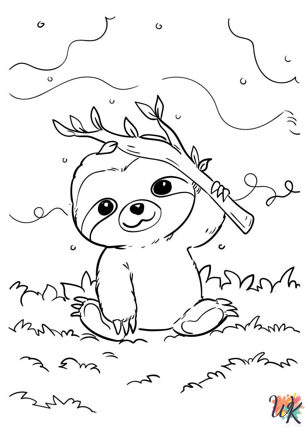 Cute Animals coloring pages for adults