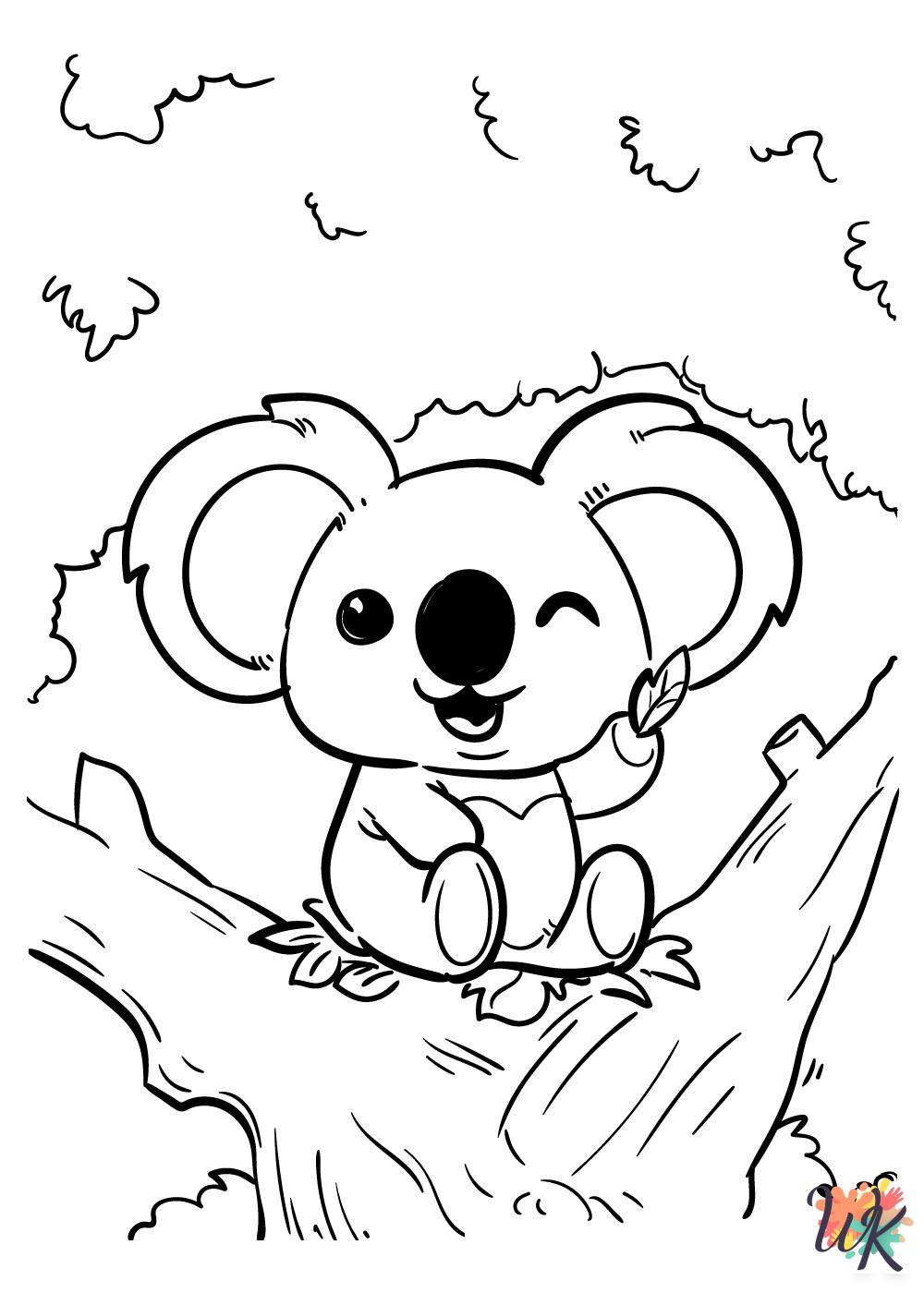 printable Cute Animals coloring pages
