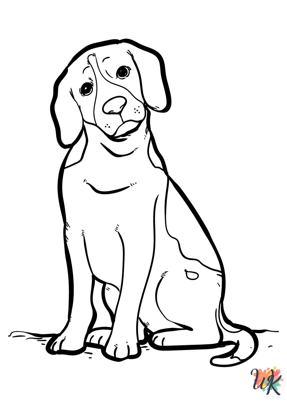 Dogs coloring pages printable free