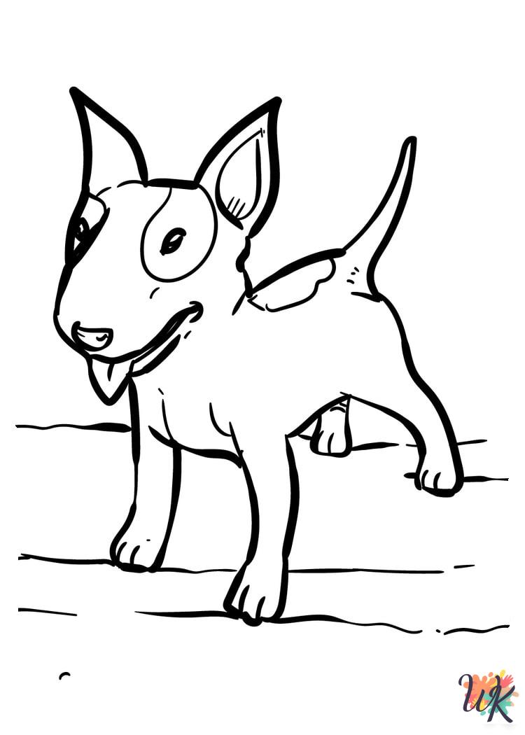 Dogs free coloring pages