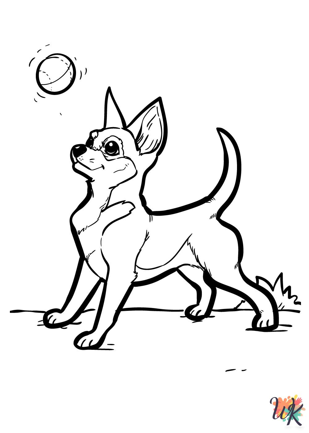 Dogs themed coloring pages