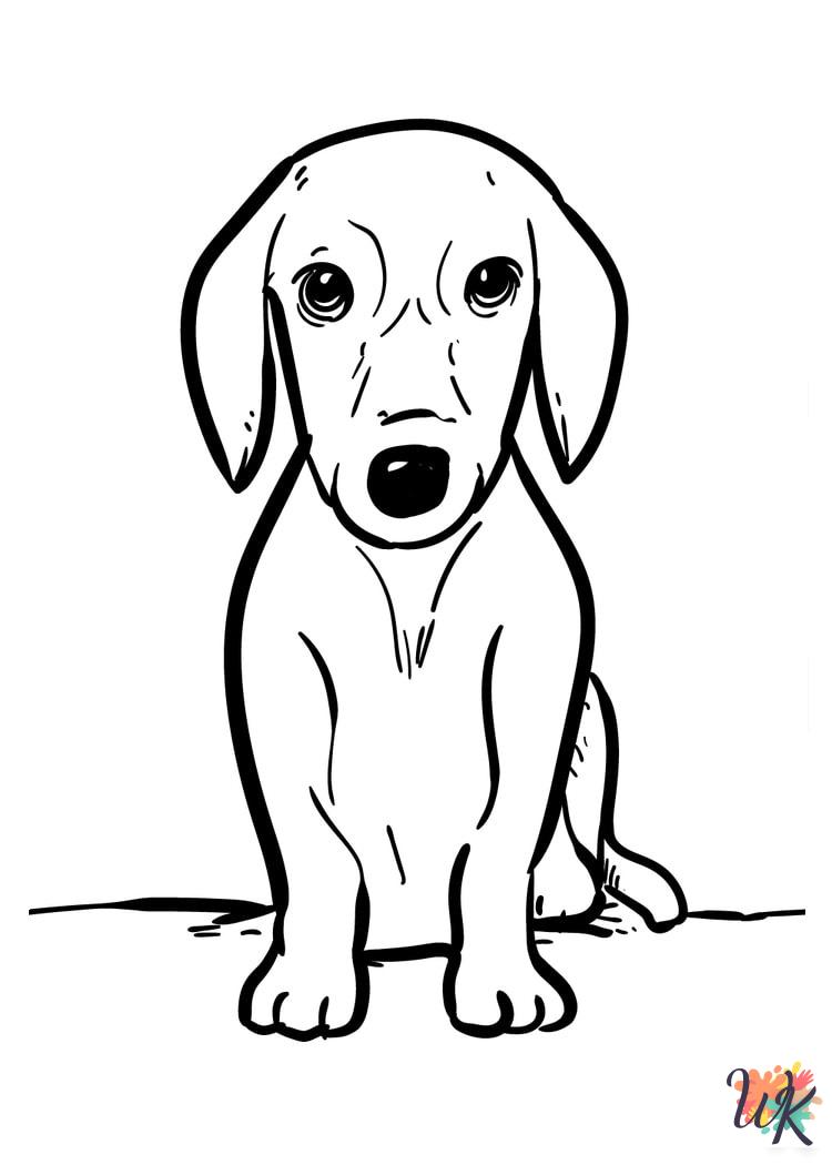 Dogs printable coloring pages 2