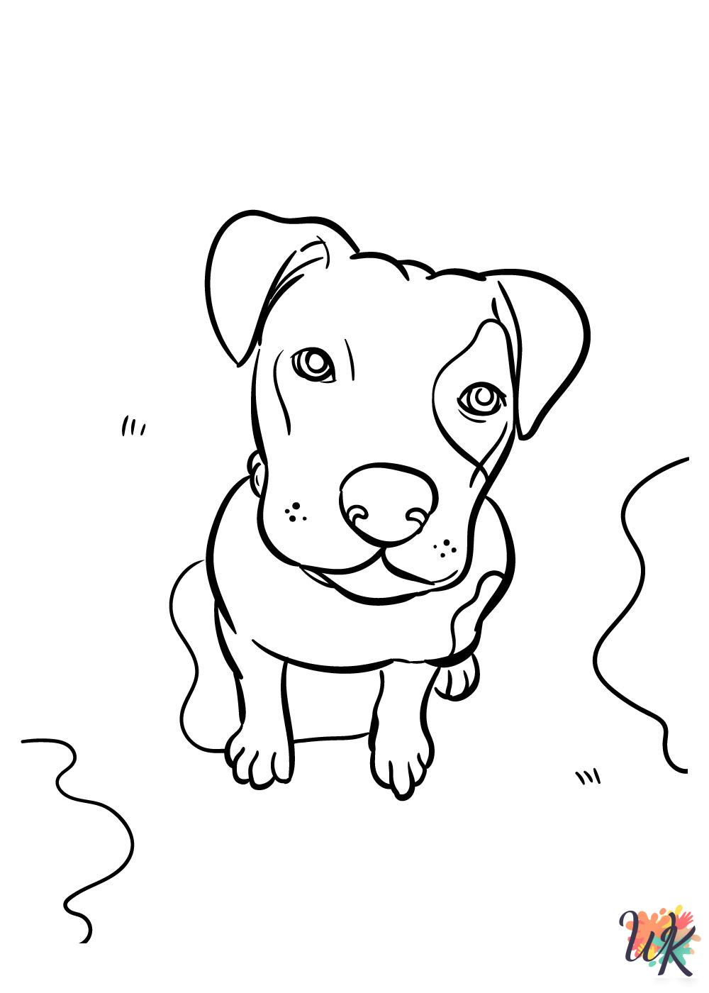Dogs coloring pages for adults
