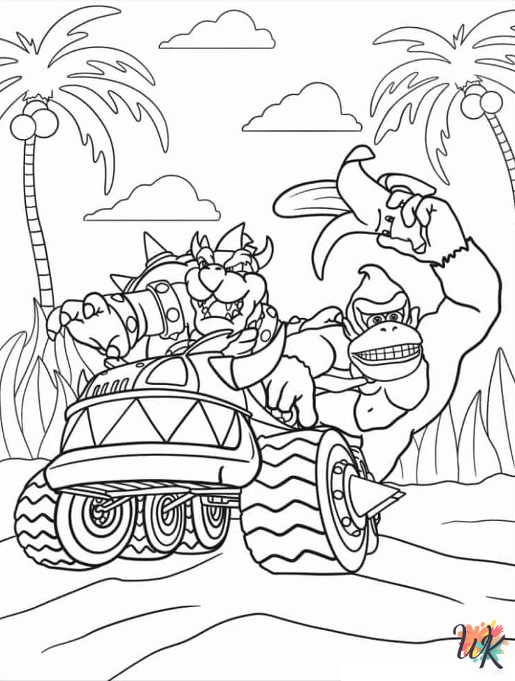 free Donkey Kong coloring pages printable