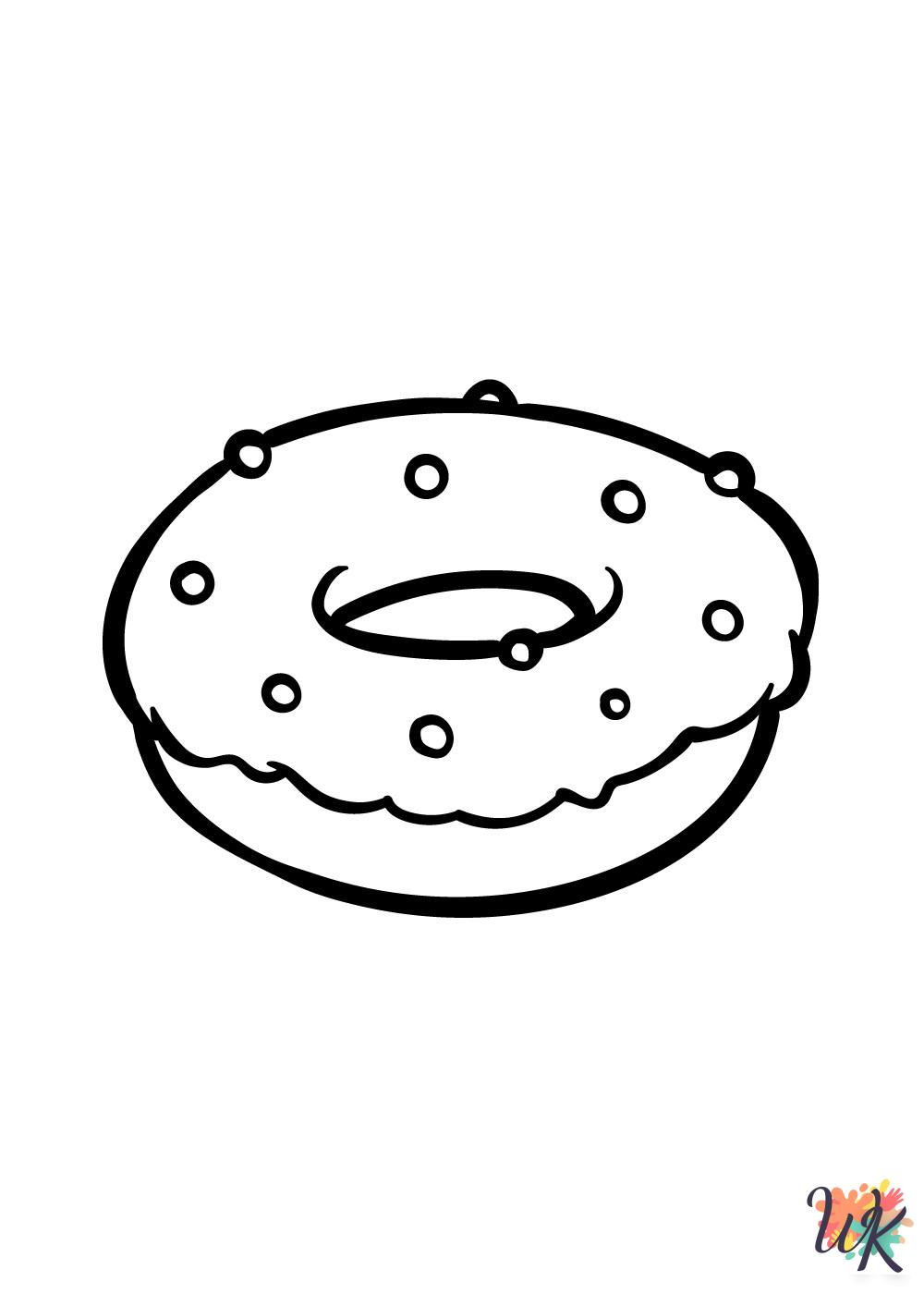 hard Donut coloring pages