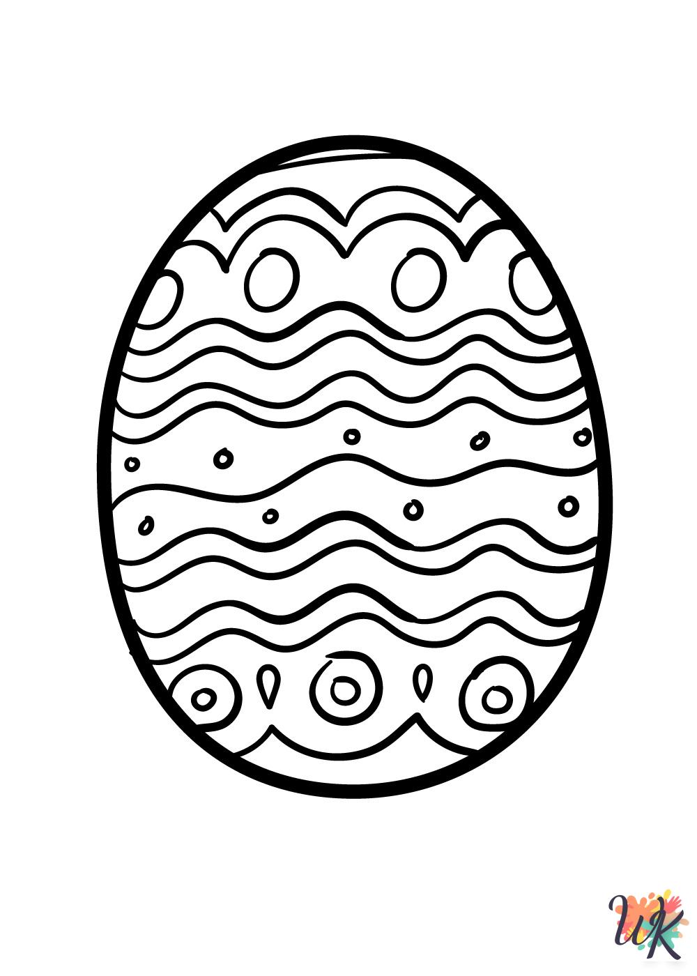 Easter Eggs coloring pages pdf