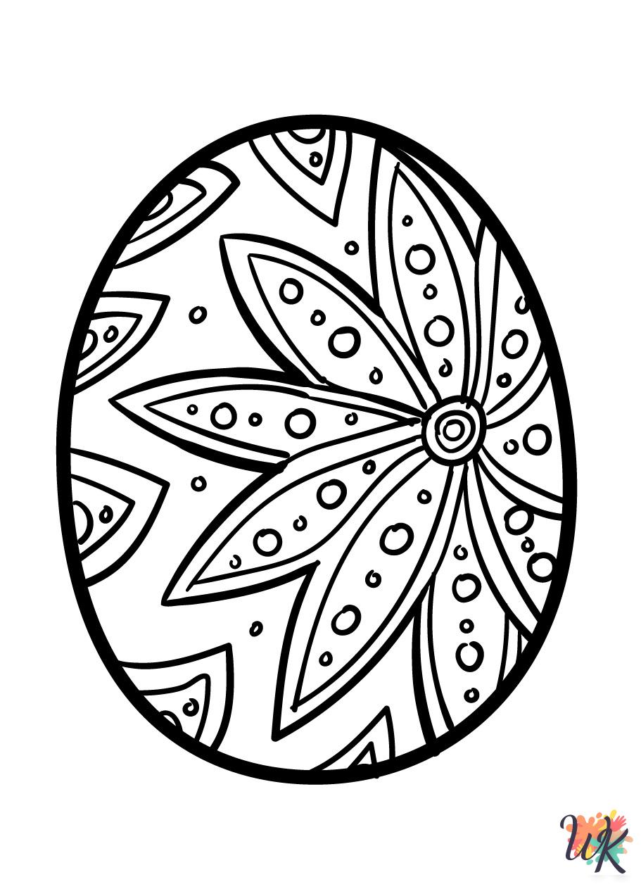 preschool Easter Eggs coloring pages
