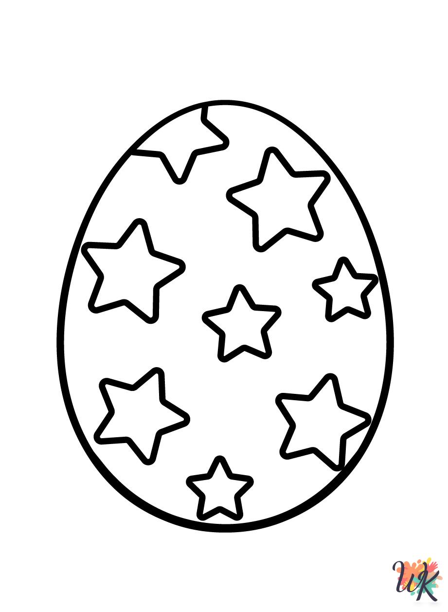 printable Easter Eggs coloring pages for adults