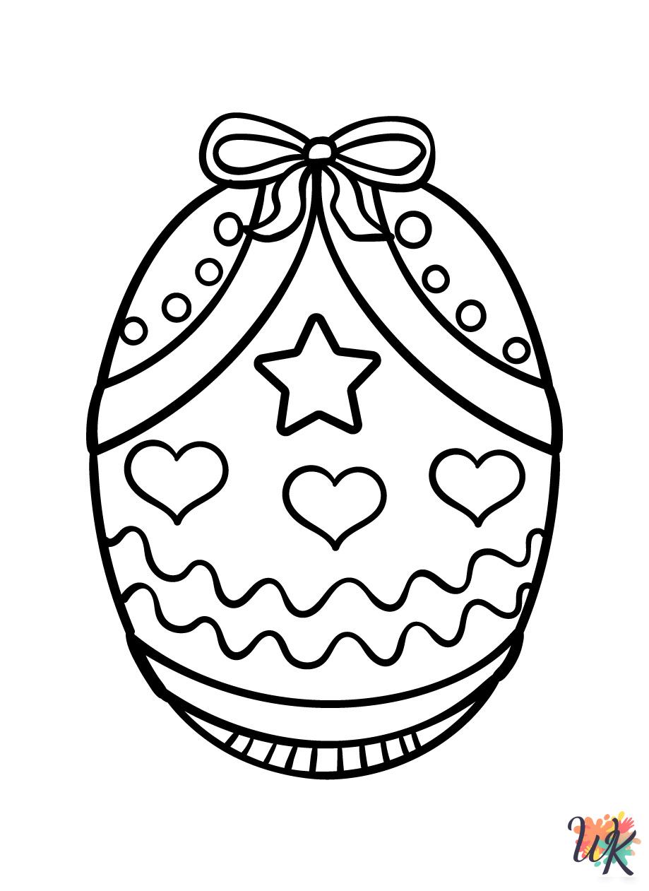 Easter Eggs coloring book pages