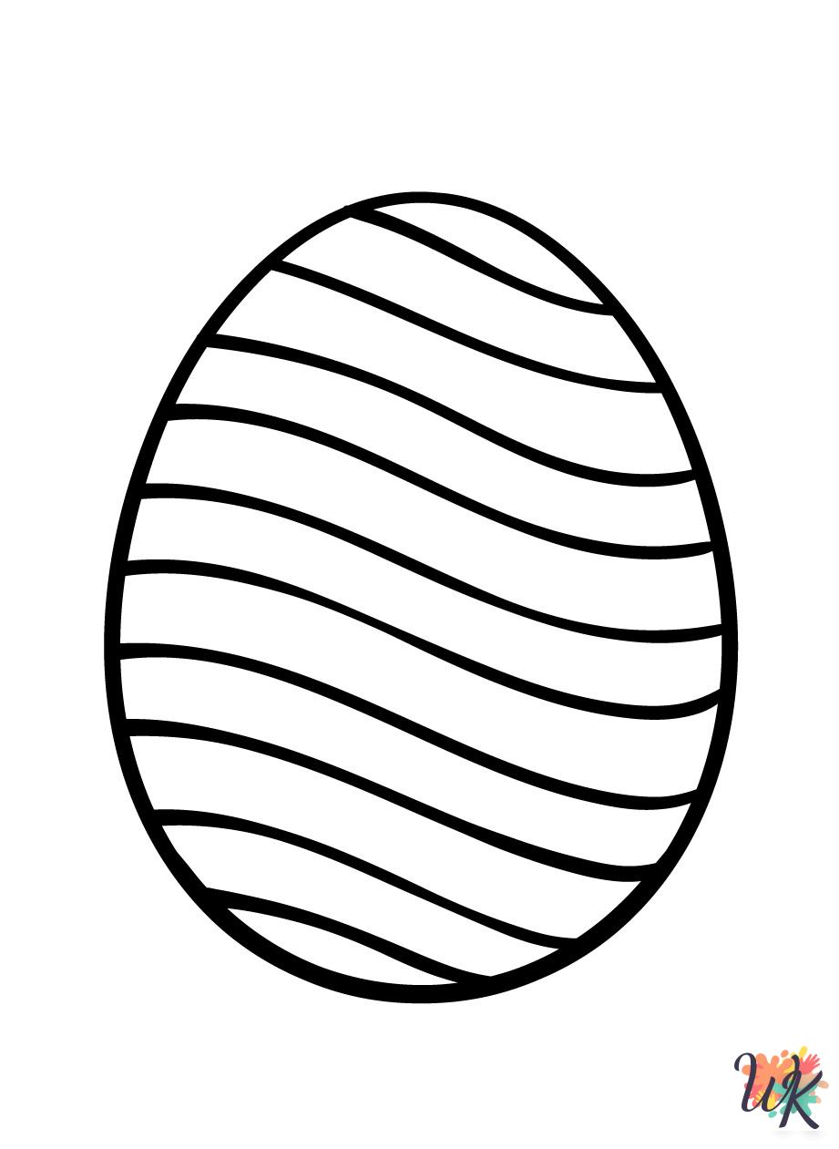 detailed Easter Eggs coloring pages for adults