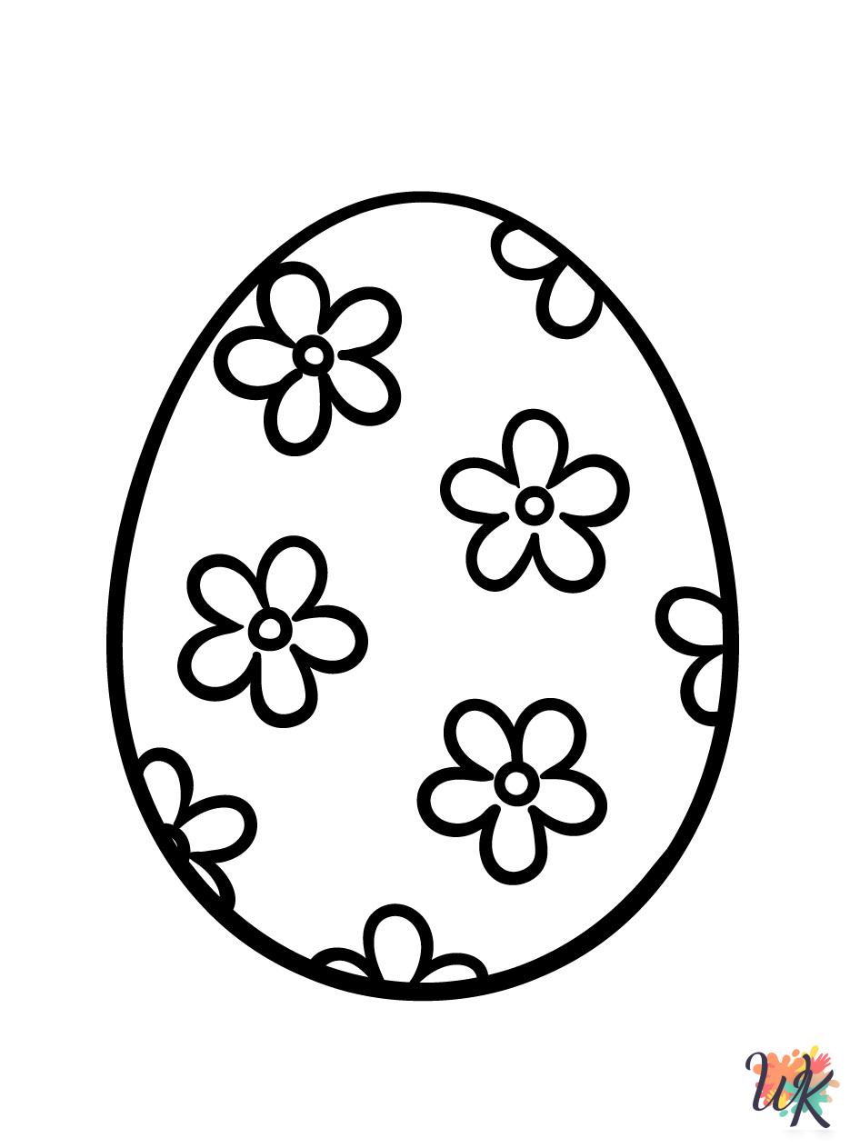 Easter Eggs themed coloring pages