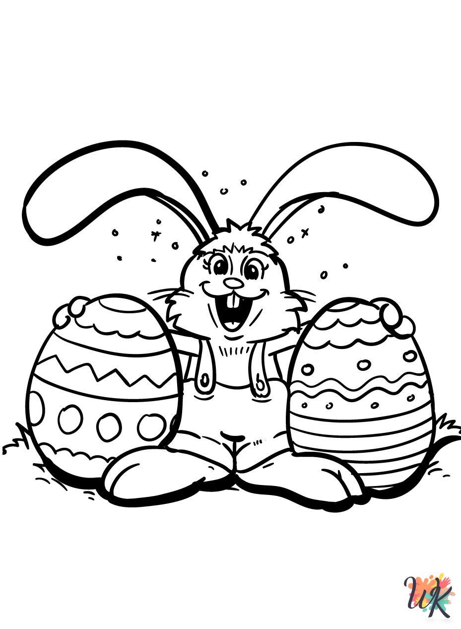 Easter Eggs decorations coloring pages