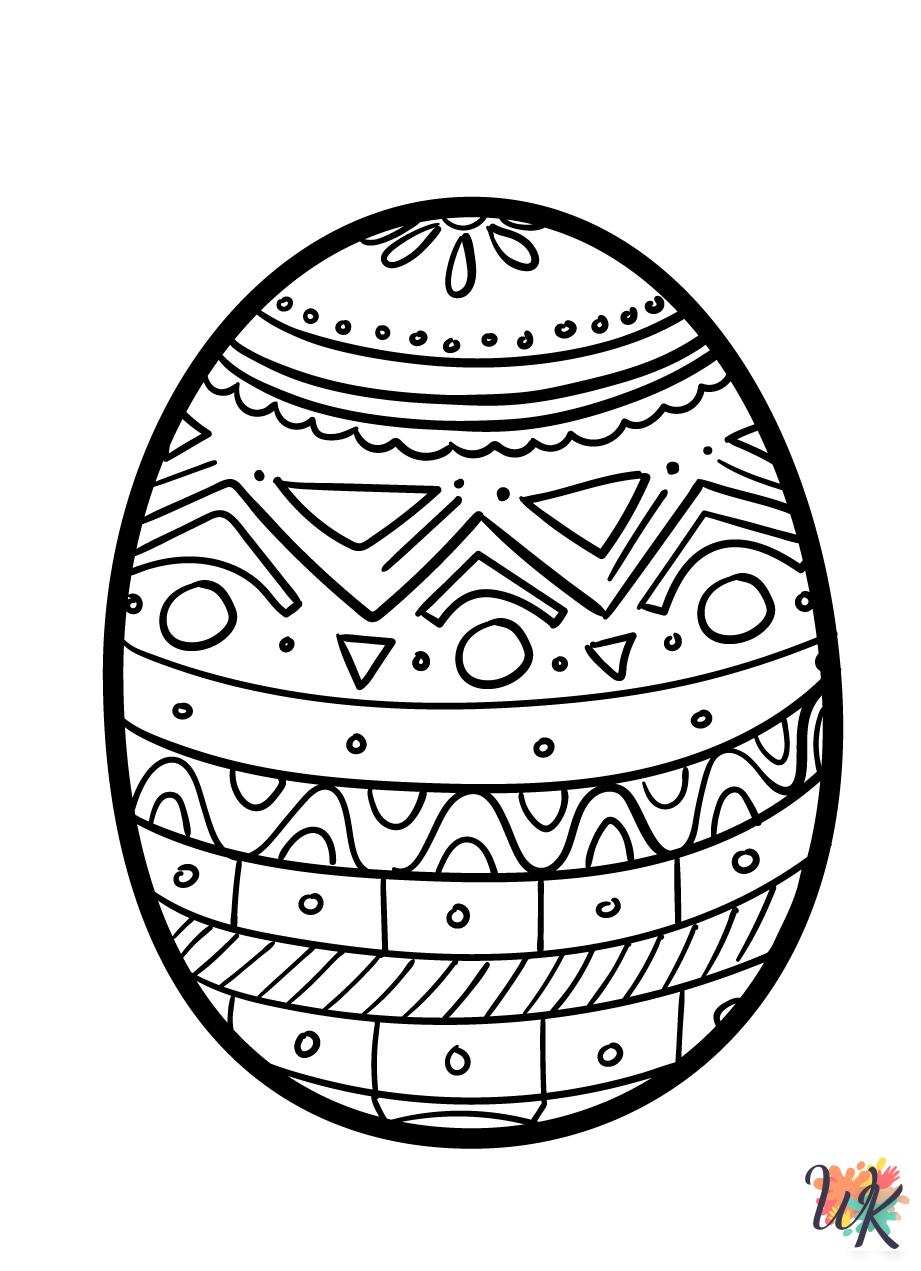 hard Easter Eggs coloring pages 1