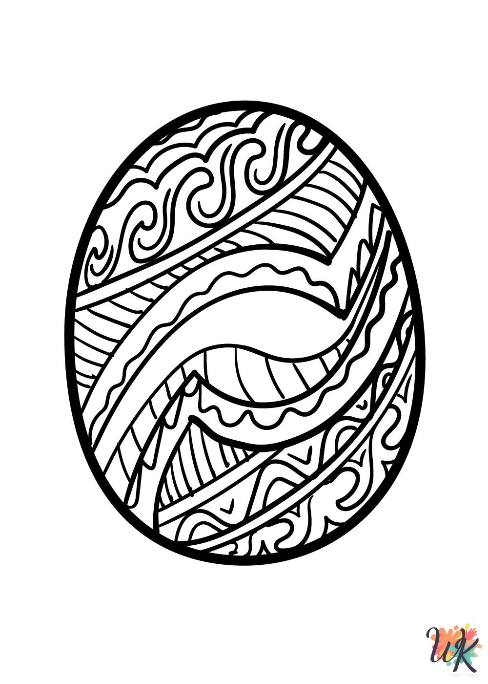 printable Easter Eggs coloring pages