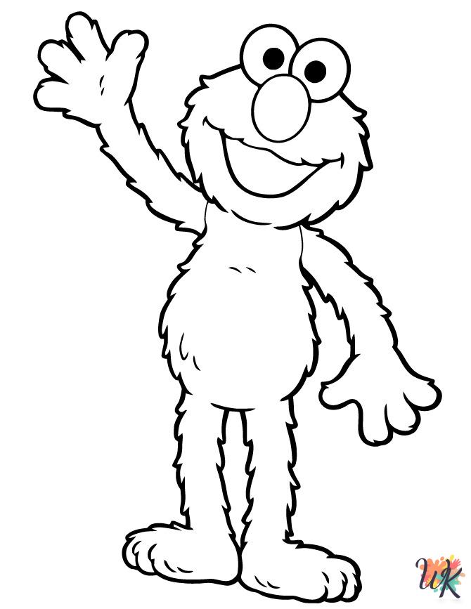 free Elmo coloring pages pdf 1