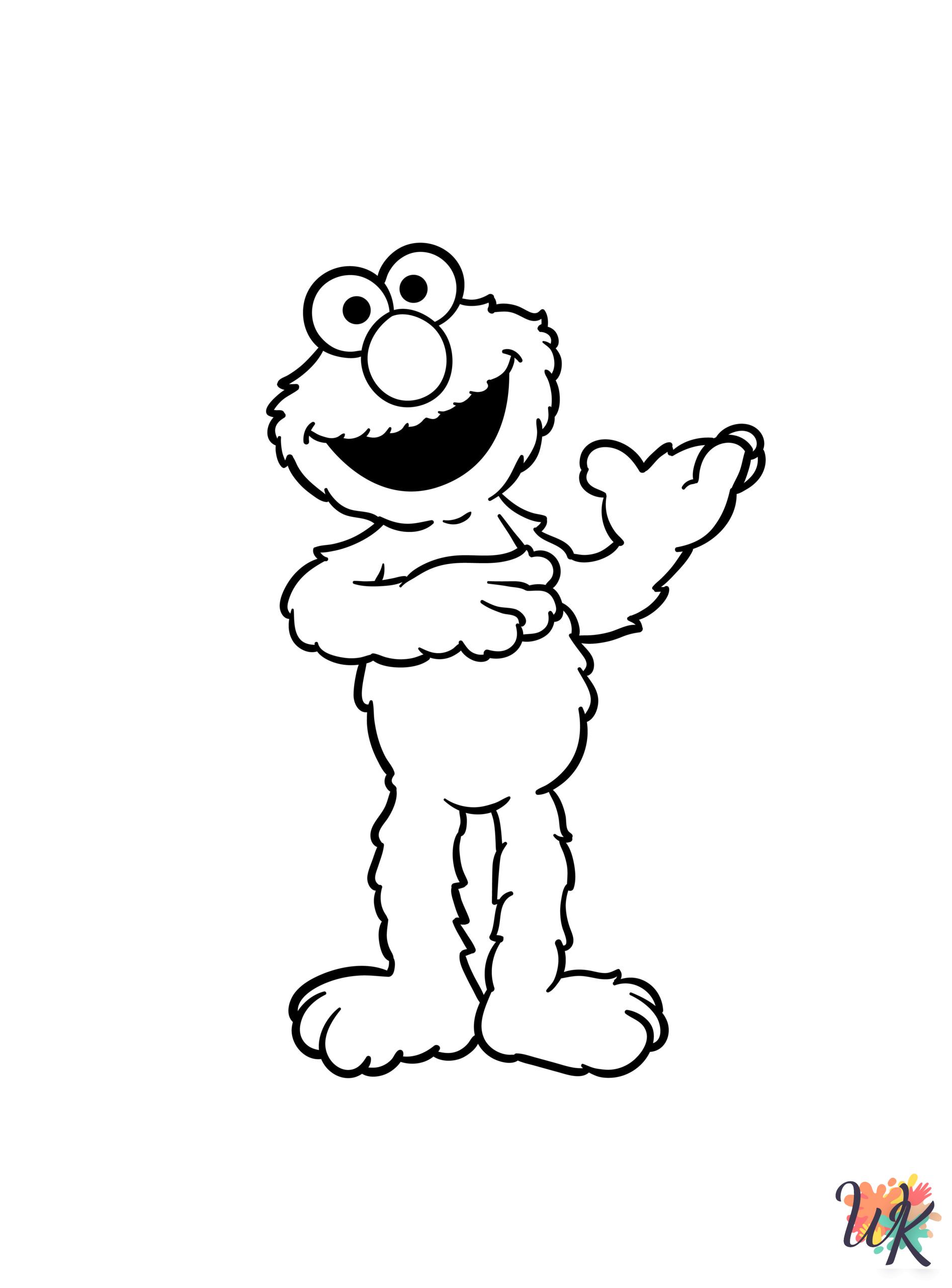 Elmo free coloring pages 2