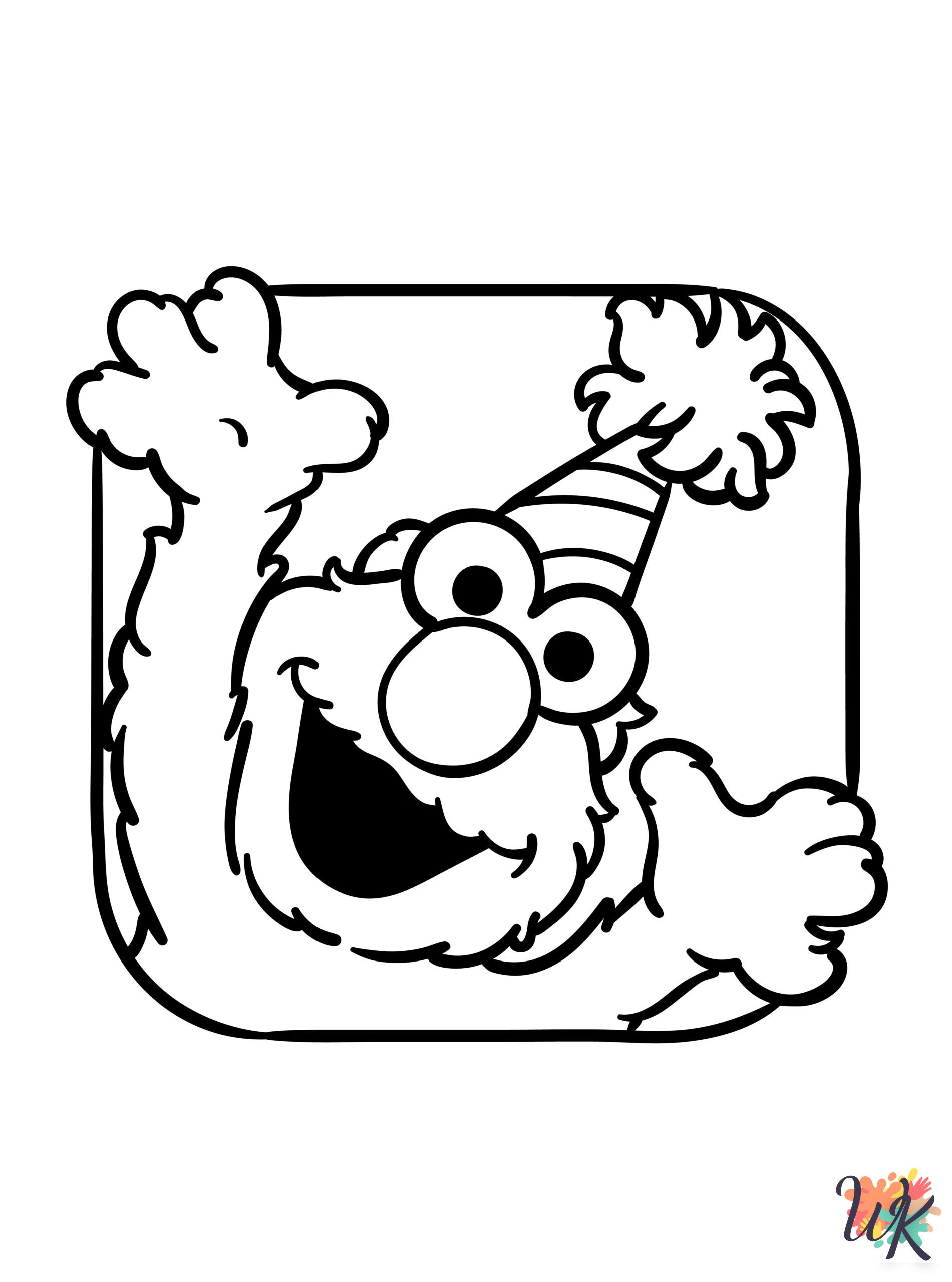 Elmo Coloring Pages 18 scaled