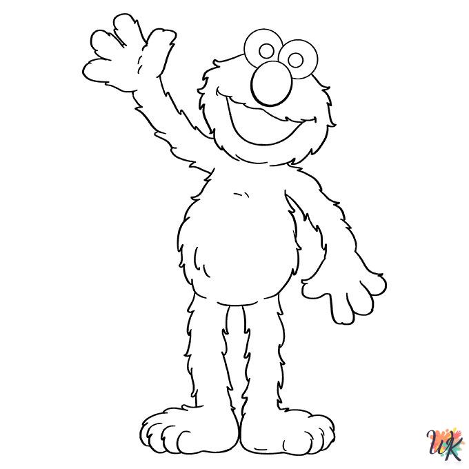 Elmo coloring pages for adults 2