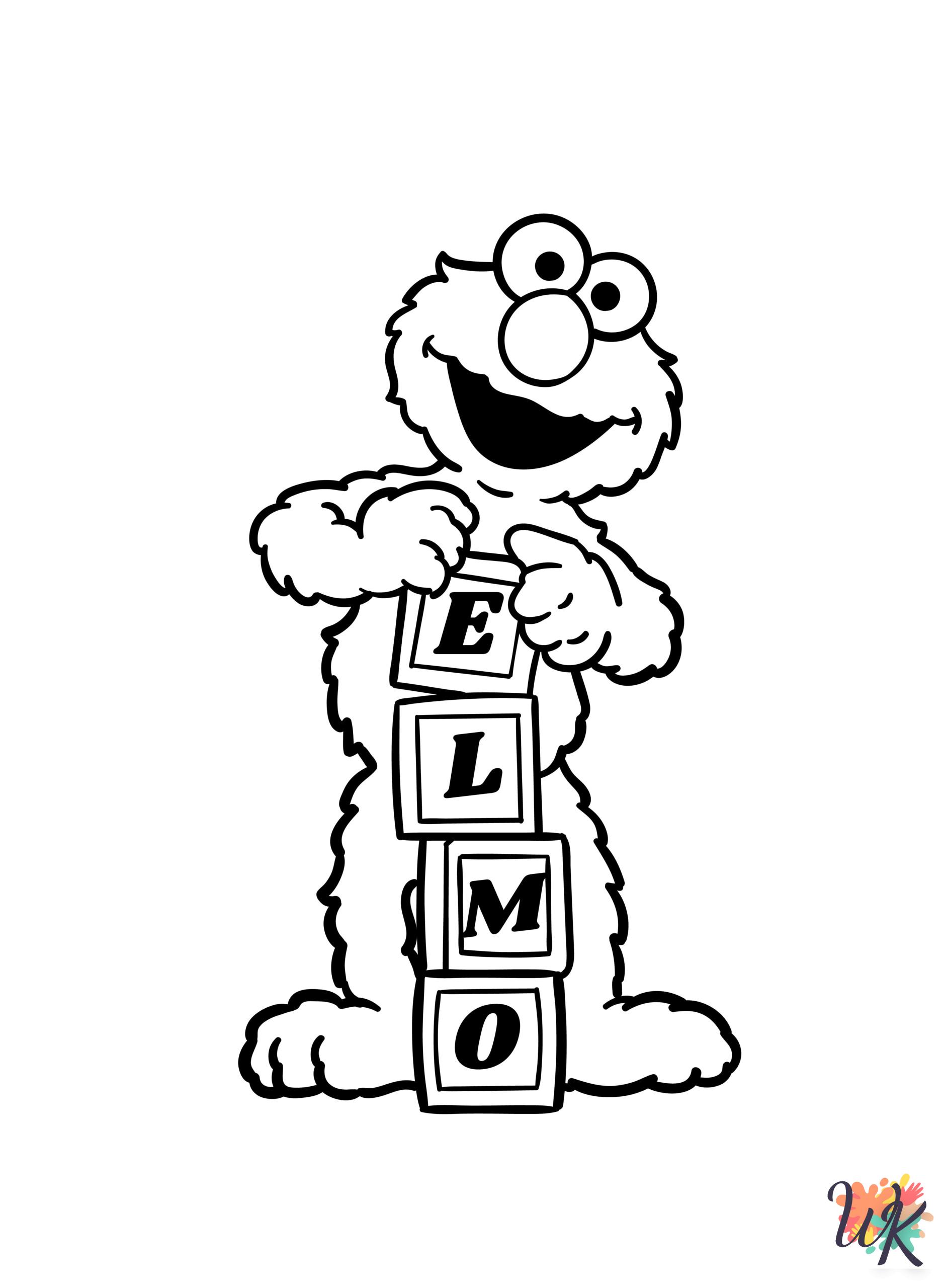 Elmo Coloring Pages 20 scaled