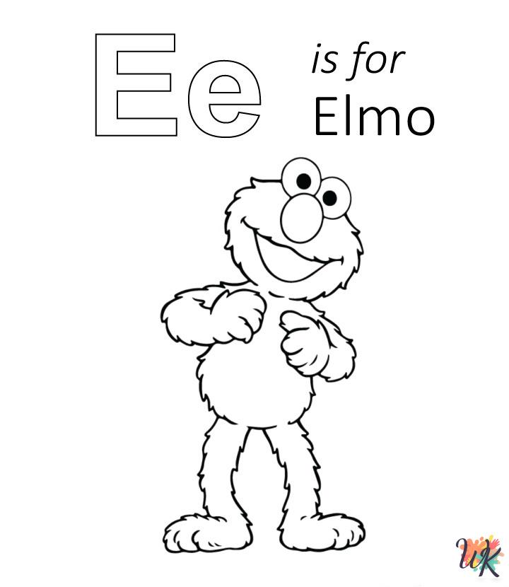 Elmo decorations coloring pages