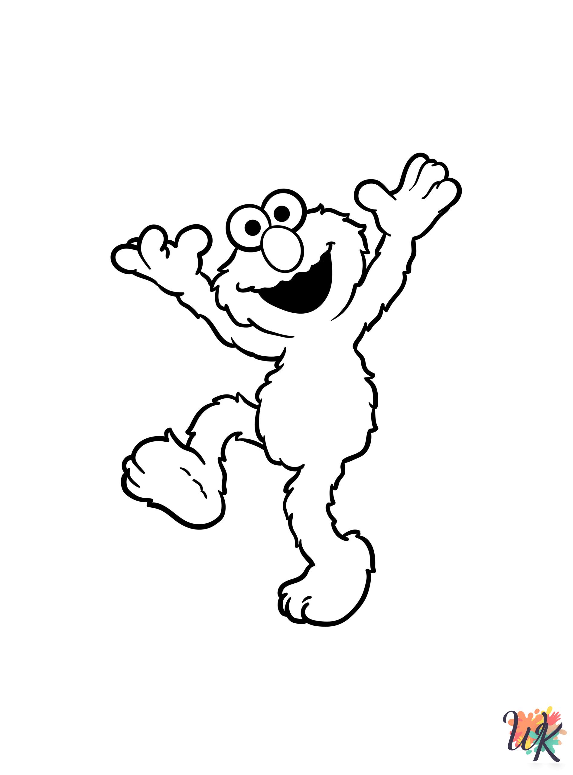 Elmo Coloring Pages 36 scaled