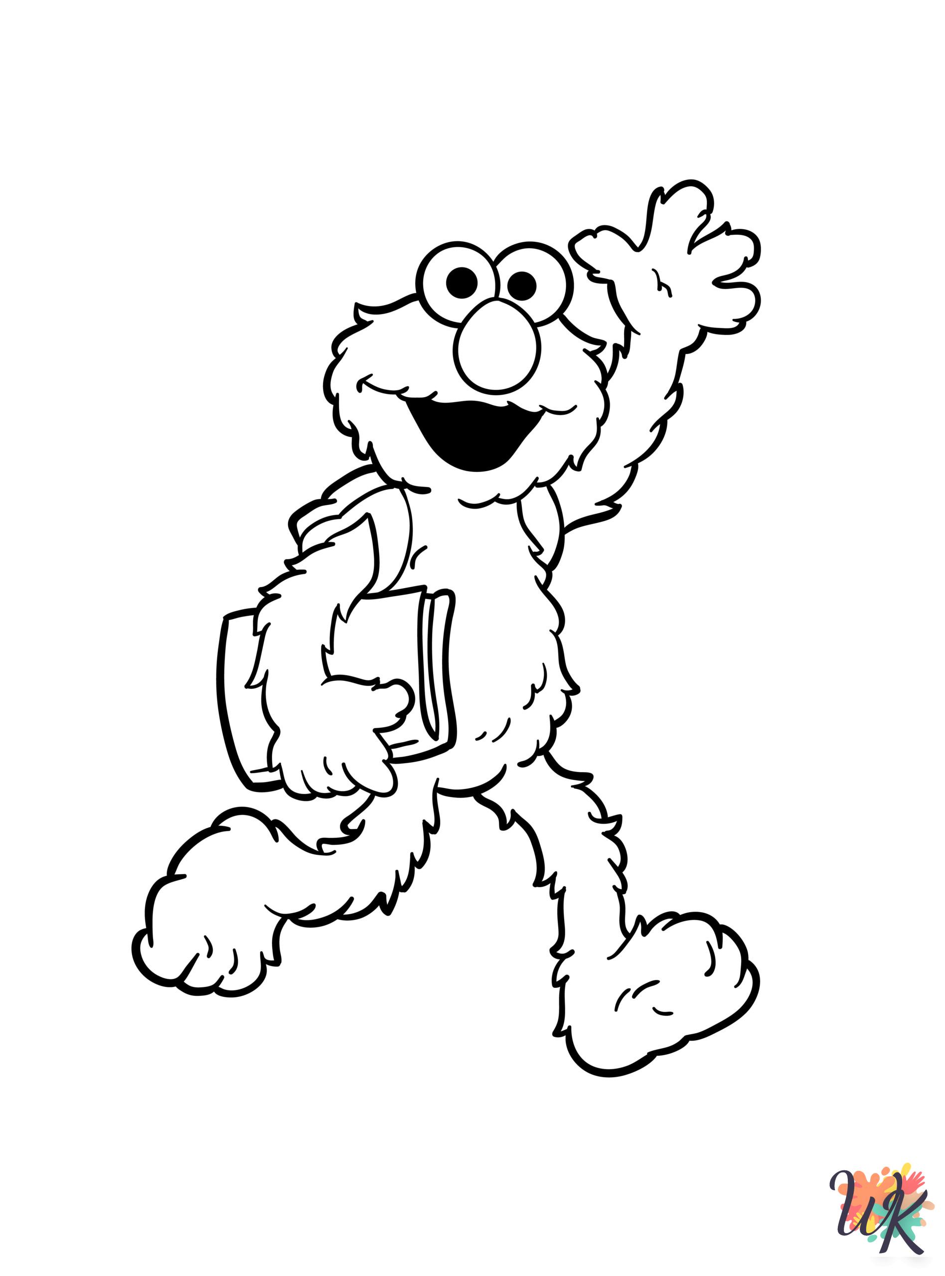 Elmo Coloring Pages 37 scaled
