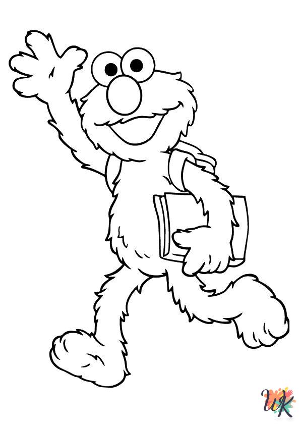 Elmo adult coloring pages