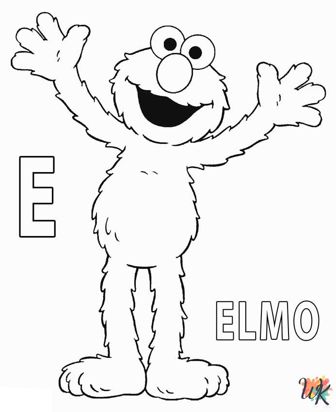free Elmo coloring pages for kids