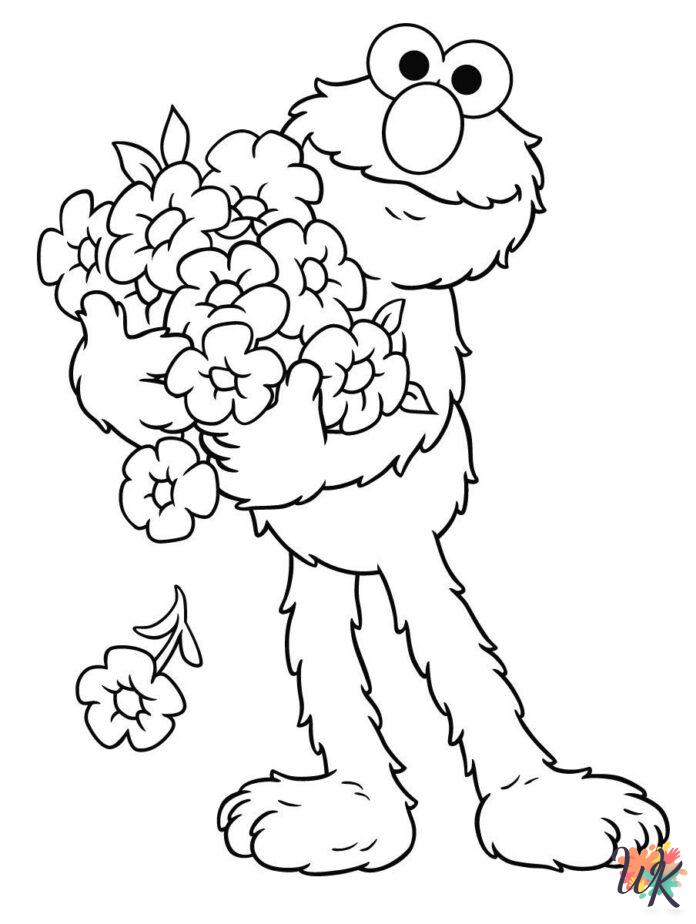 Elmo coloring pages for adults pdf