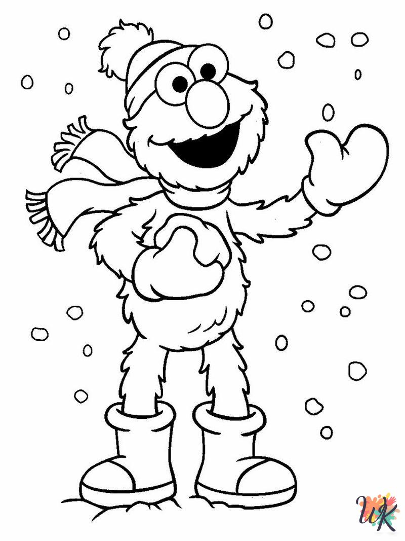 Elmo coloring pages for adults