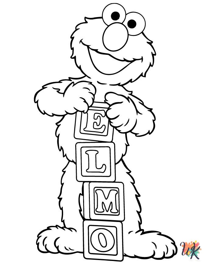 Elmo coloring pages printable